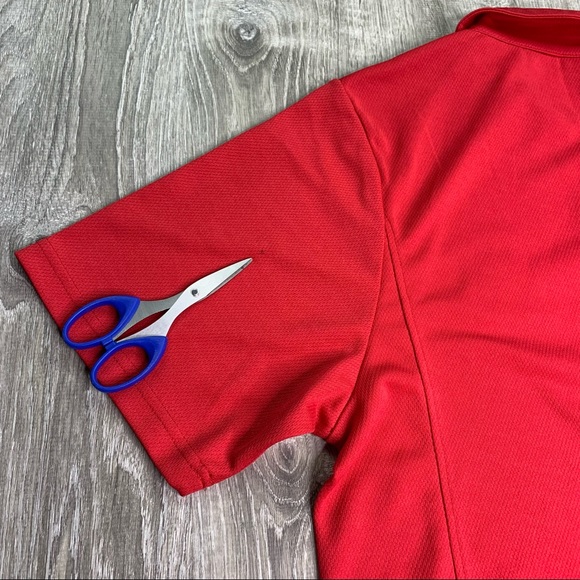 Ohio State Buckeyes The Oval Campus Mens Polo Shirt Red Size Small - Picture 6 of 9